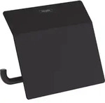 hansgrohe AddStoris Toilettenpapierhalter mit Deckel, 41753670, Farbe: Mattschwarz
