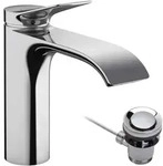 hansgrohe Vivenis Einhebel-Waschtischarmatur 110 mit Zugstangen-Ablaufgarnitur,