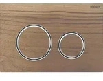 Geberit Sigma50 Bet&auml;tigungsplatte, f&uuml;r 2-Mengen-Sp&uuml;lung, Metallfarbe verchromt,
