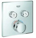 Grohe Grohtherm SmartControl Thermostat mit zwei Absperrventilen, 29124000, Farbe: