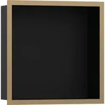 hansgrohe XtraStoris Individual Wandnische Mattschwarz mit Designrahmen 300x300x100