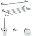 hansgrohe Logis UNIVERSAL Bad-Accessoire Sets, 5-teilig, chrom, 41728000