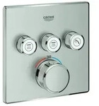 Grohe Grohtherm SmartControl Thermostat mit drei Absperrventilen, 29126DC0, Farbe: