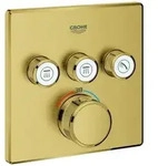 Grohe Grohtherm SmartControl Thermostat mit drei Absperrventilen, 29126GN0, Farbe: