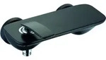 KLUDI BALANCE Brause-Einhandmischer, Wandmontage, 527108775, Farbe: Mattschwarz /