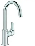 Grohe BauEdge Einhand-Waschtischbatterie, L-Size, Ausladung 140mm, Push-Open