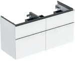 Geberit iCon Unterschrank f&uuml;r Doppelwaschtisch, 4 Schubladen, 118,4x61,5x47,6...