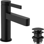 hansgrohe Finoris Einhebel-Waschtischarmatur 100 mit Push-Open Ablaufgarnitur,