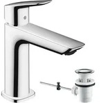 hansgrohe Logis Waschtischmischer Fine, CoolStart, ComfortZone110, Zugstangen