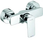 KLUDI PURE&STYLE Brause-Einhandmischer, Wandmontage, 408410575, Farbe: Chrom