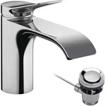 hansgrohe Vivenis Einhebel-Waschtischarmatur 80, mit Zugstangen-Ablaufgarnitur,