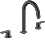 hansgrohe Vernis Blend 3-Loch Waschtischarmatur mit Zugstangen-Ablaufgarnitur,