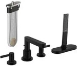 hansgrohe Finoris 4-Loch Wannenrandarmatur mit Schlauchbox, Ausladung 152mm,