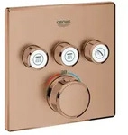 Grohe Grohtherm SmartControl Thermostat mit drei Absperrventilen, 29126DL0, Farbe: