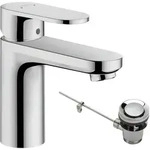 hansgrohe Vernis Blend Einhebel-Waschtischarmatur 100 mit Ablaufgarnitur chrom,