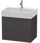 Duravit L-Cube Waschtischunterbau wandh&auml;ngend, 2 Schubk&auml;sten, 684x544x459mm,