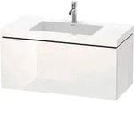 Duravit L-Cube c-bonded Set wandh&auml;ngend, 1 Auszug, ohne &Uuml;berlauf, 1 Hahnloch,