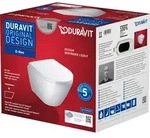 Duravit D-Neo Wand-WC-Set, mit Wand-WC Compact, verdeckte Befestigung, inklusive