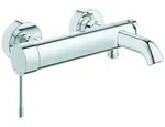 Grohe Essence Einhand-Wannenbatterie, Wandmontage, Aufputz, Ausladung 193mm,