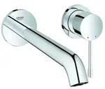 Grohe Essence 2-Loch-Waschtischbatterie, Ausladung 230mm, Wandmontage, 29193001,