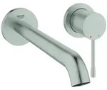 Grohe Essence 2-Loch-Waschtischbatterie, Ausladung 230mm, Wandmontage, 29193DC1,
