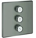 Grohe Grohtherm SmartControl 3-fach Unterputzventil, 29127AL0, Farbe: Hard graphite