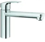GROHE Eurosmart Einhand-Sp&uuml;ltischarmatur, Ausladung 222mm, mittelhoch,...