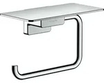 hansgrohe AddStoris Toilettenpapierhalter, mit Ablage, 41772000, Farbe: Chrom