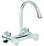 GROHE Costa Zweigriff-Sp&uuml;ltischarmatur, Ausladung 182mm, Bogenauslauf,...