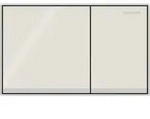 Geberit Omega60 Bet&auml;tigungsplatte f&uuml;r 2-Mengen-Sp&uuml;lung, fl&auml;chenb&uuml;ndig, eckig,