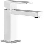 Gessi Rettangolo Waschtisch-Einhebelmischer, ohne Ablaufgarnitur, Ausladung 129 mm,