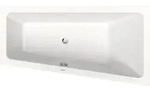 Duravit No.1 Einbau-Badewanne, Trapez, 1500x800mm, 1 R&uuml;ckenschr&auml;ge rechts, wei&szlig;,