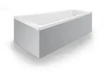 Duravit No.1 Einbau-Badewanne, Trapez, 1500x800mm, 1 R&uuml;ckenschr&auml;ge links,...