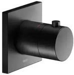 KEUCO IXMO Thermostatarmatur Unterputz, Rosette eckig, 59553370002, Farbe: Schwarz