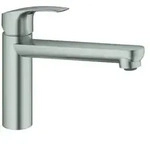 GROHE Eurosmart Einhand-Sp&uuml;ltischarmatur, Ausladung 222mm, mittelhoch,...