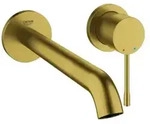 Grohe Essence 2-Loch-Waschtischbatterie, Ausladung 230mm, Wandmontage, 29193GN1,