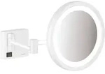 hansgrohe AddStoris LED-Rasierspiegel, 41790700, Farbe: weiss matt