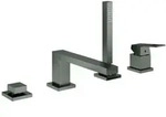 Grohe Eurocube 4-Loch-Einhand-Wannenkombination, Ausladung 220mm, mit...