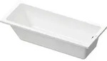 Duravit No.1 Einbau-Badewanne, rechteckig, 1700x700mm, 1 R&uuml;ckenschr&auml;ge, wei&szlig;,