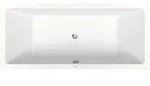 Duravit No.1 Einbau-Badewanne, rechteckig, 1800x800mm, 2 R&uuml;ckenschr&auml;gen,...