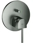GROHE Plus Einhand-Wannenbatterie, Unterputzmontage, 24060AL3, Farbe: Hard graphite