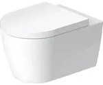 Duravit ME by Starck Wand-WC, rimless, Tiefsp&uuml;ler, HygieneGlaze, Durafix,