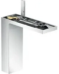 hansgrohe AXOR MyEdition Einhebel-Waschtischmischer 230 mit Push-Open Ablaufgarnitur,