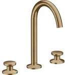 hansgrohe AXOR One 3-Loch Waschtischarmatur Select 170 mit Push-Open Ablaufgarnitur,
