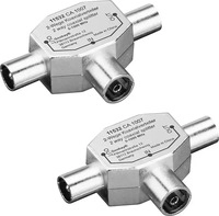 Goobay 11532, Goobay Koax T-Adapter: 2x Koax-Stecker > Koax-Buchse, im...