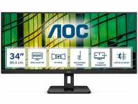 AOC U34E2M, AOC Essential-line U34E2M/BK - LED-Monitor - 86.4 cm (34 ")