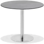 Klapptisch Bistro Edelstahl rund - 70 cm rund HPL Beton-Design