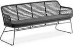 Geflechtbank Kubu - Kordelflechtung, Aluminium
