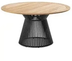 Tisch Acore anthrazit - Teak natur