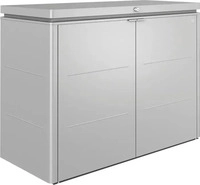 Biohort Highboard - silber metallic, 200 x 84 x 127 cm